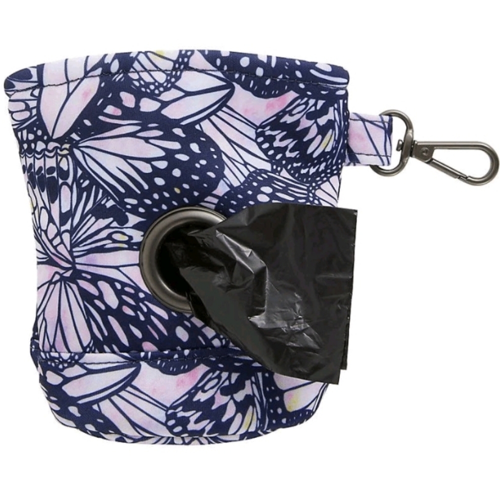 Top Paw Treat Training Dog Waste Bag Dispenser Waist Clip Obedience Butterfly